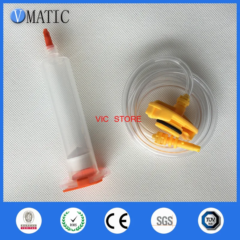 Бесплатная доставка EFD 10cc ml пневматический Шприц Баррель клапан робот адаптер с