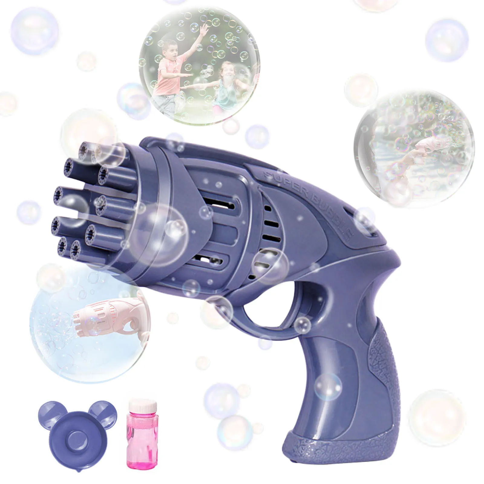 

Bubble-Gun Automatic Bubble Machine Soap Water Bubble Blower Outdoor 100ML Kids Baby Boys Girls Outdoor Fun Sports Bubbles