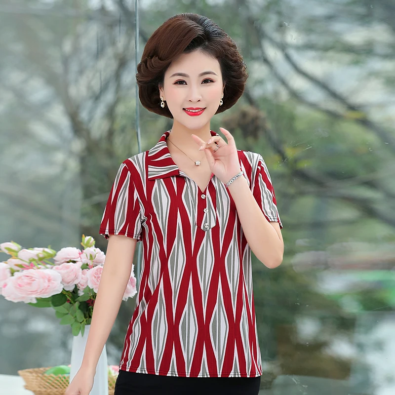 Блузка женская летняя в полоску с коротким рукавом 20 цветов