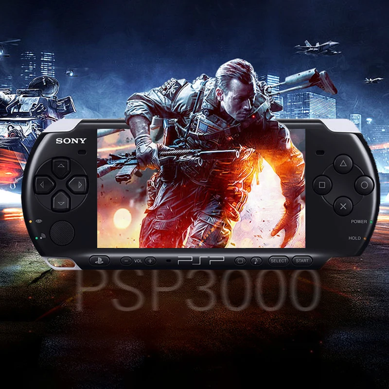 PSP Original reformado для 3000 PSP-3000 игра consola 16 GB 32GB 64GB 128GB de tarjeta memoria Black jue | Электроника