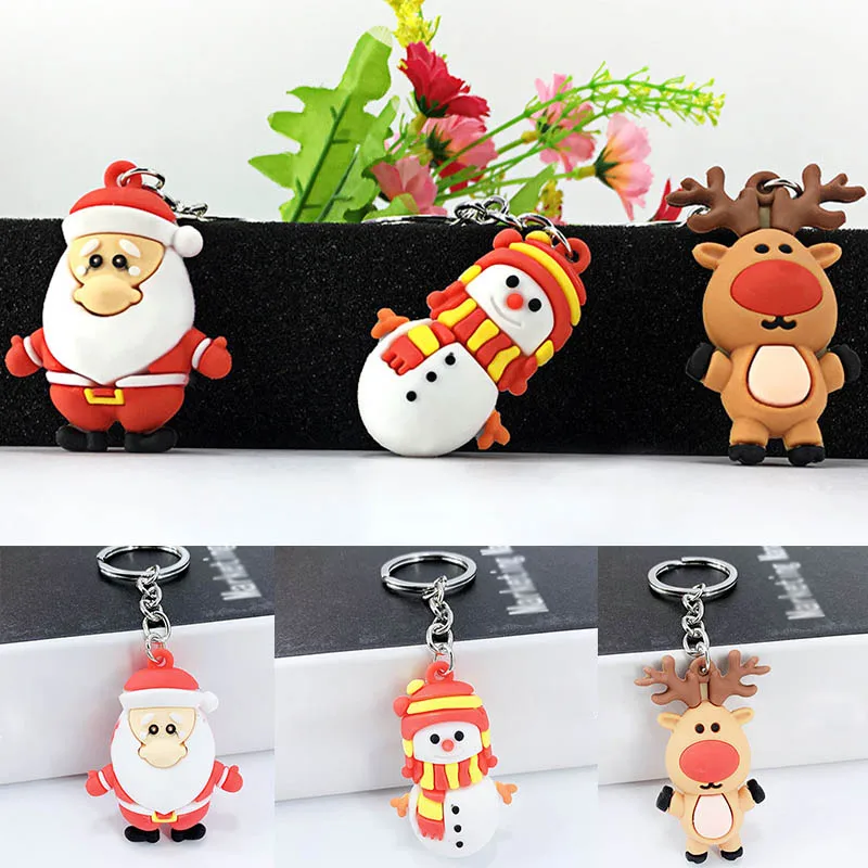 Рождественское украшение брелок с Санта Клаусом лосем снеговик Новогоднее 2021