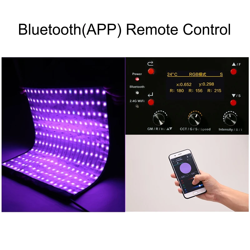 FalconEyes RX 818 100 Вт RGB светодиодный светильник для видеосъемки портативный