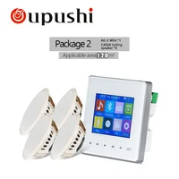 Oupushi AG-3 Keypad panel music controller, Home audio system with Bluetooth wall-mounted keypad for multi-room audio