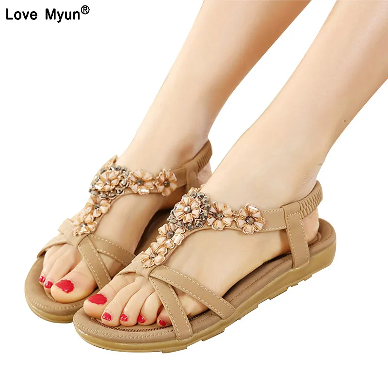 

Big Size 44 Women Shoes Comfort Sandals Summer Fashion Flip Flops High Quality Flat Sandals Gladiator Sandalias cvb89