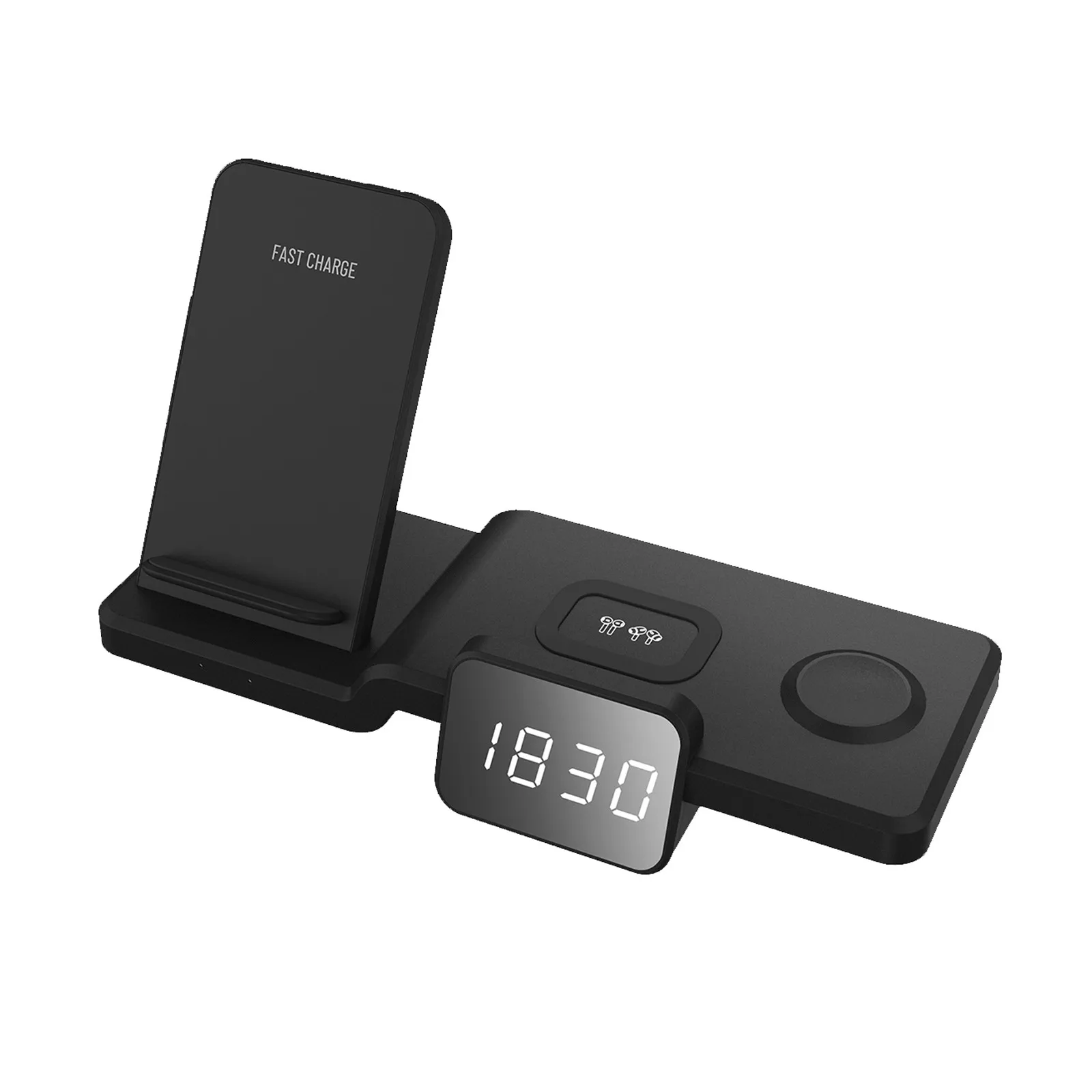 Беспроводное зарядное устройство 15 Вт для Iphone Samsung и часов быстрая Беспроводная