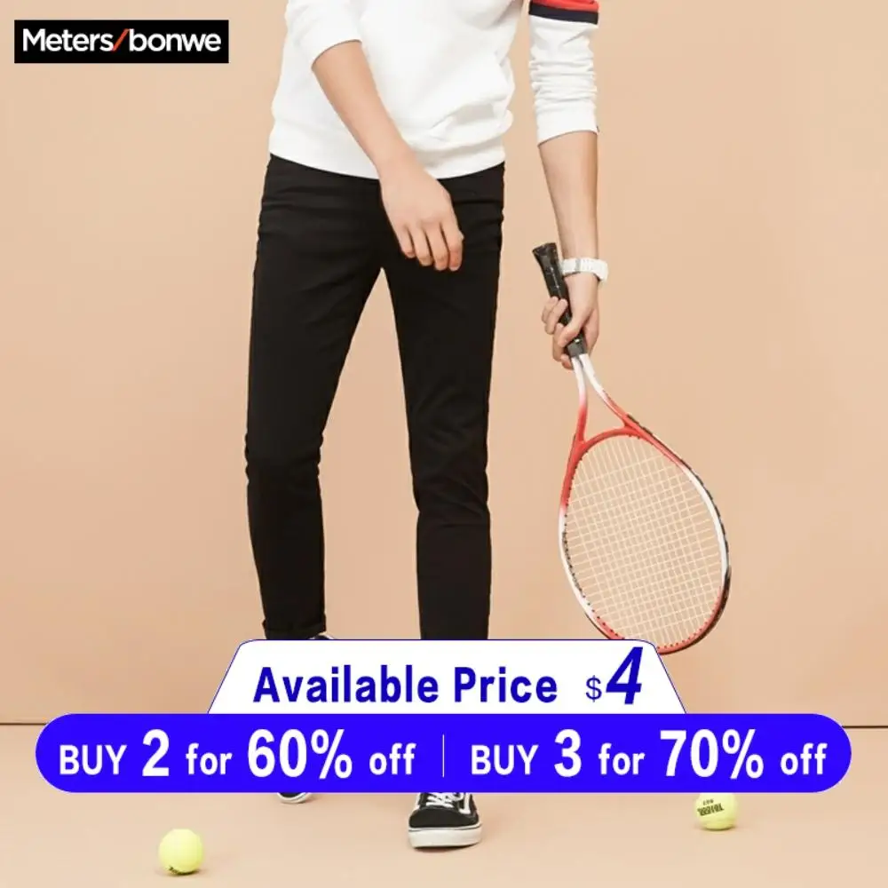 Metersbonwe Мужские штаны новинка весна осень смарт повседневные облегающие модные