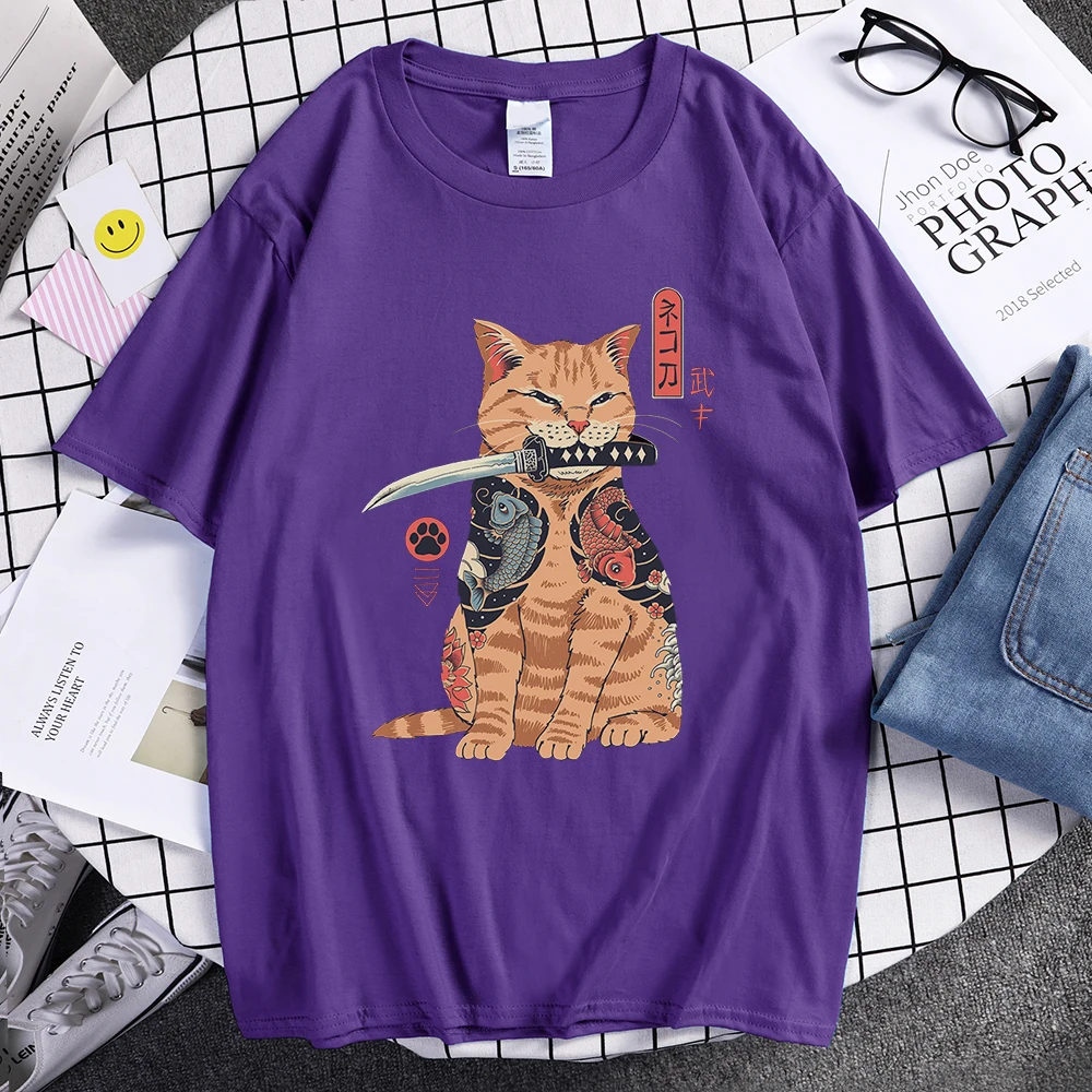 

Catana Comics Cute Cat T-shirt Male Harajuku Loose T-shirt Summer Hot Sale Casual T-shirt Fashion Short Sleeve Top