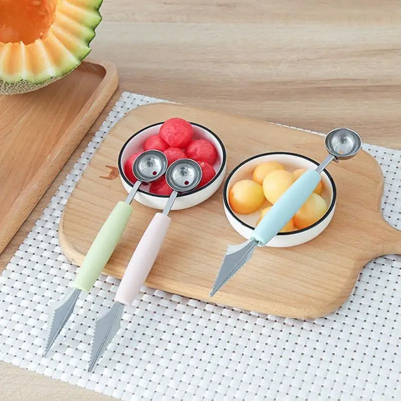 1 шт. 2 в нож для резьбы по фруктам арбуз альпинизм мороженое ложка сделай сам