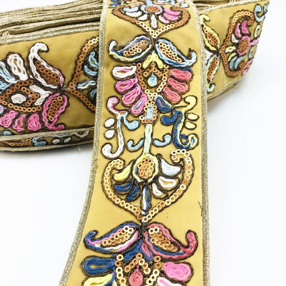 

Кружевная лента, 60x100 см, желтая экзотическая вышивка, тканая лента, кружевные аксессуары, ткань для рукоделия, юбка, скатерть, сумка