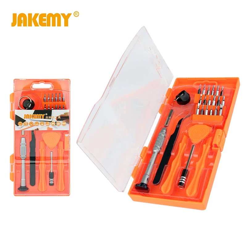

JAKEMY 26 in 1 Professional Repair Tools For Iphone Ferramentas Screwdriver Set Bits Curved Tweezers Opening Tools Kit