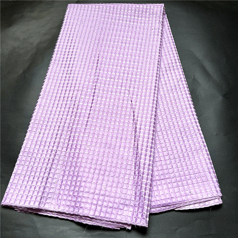 

2022 Высококачественная африканская нигерийская кружевная ткань, швейцарская французская Тюлевая кружевная ткань, чистый хлопок, 5 ярдов, пл...