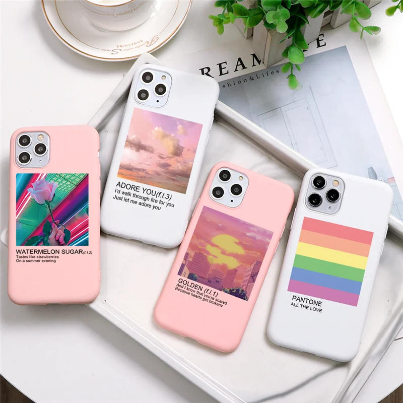 Милый чехол для iPhone девушек XS Max XR X матовый 6 6S 7 Plus 9 10 мягкая задняя крышка 8