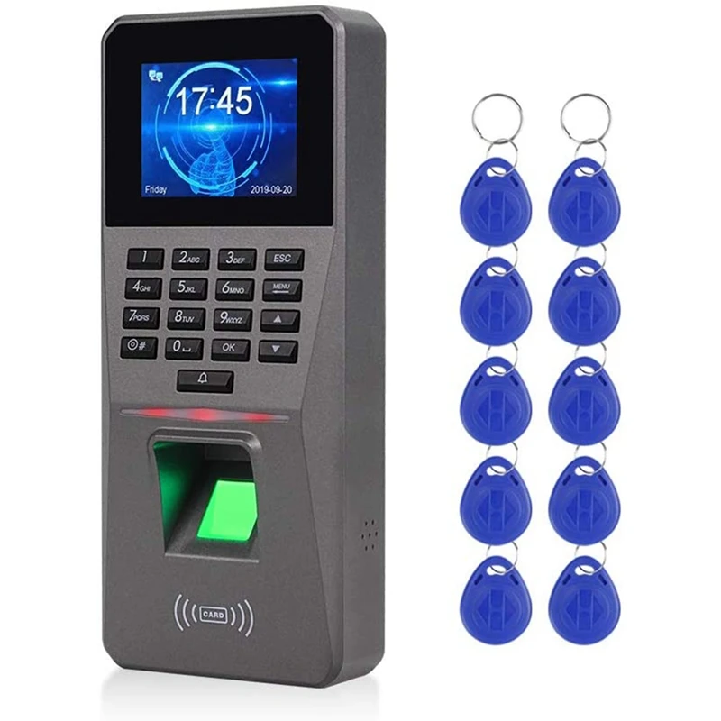

Система контроля доступа по отпечаткам пальцев, 2,4 дюйма, TCP/IP/USB