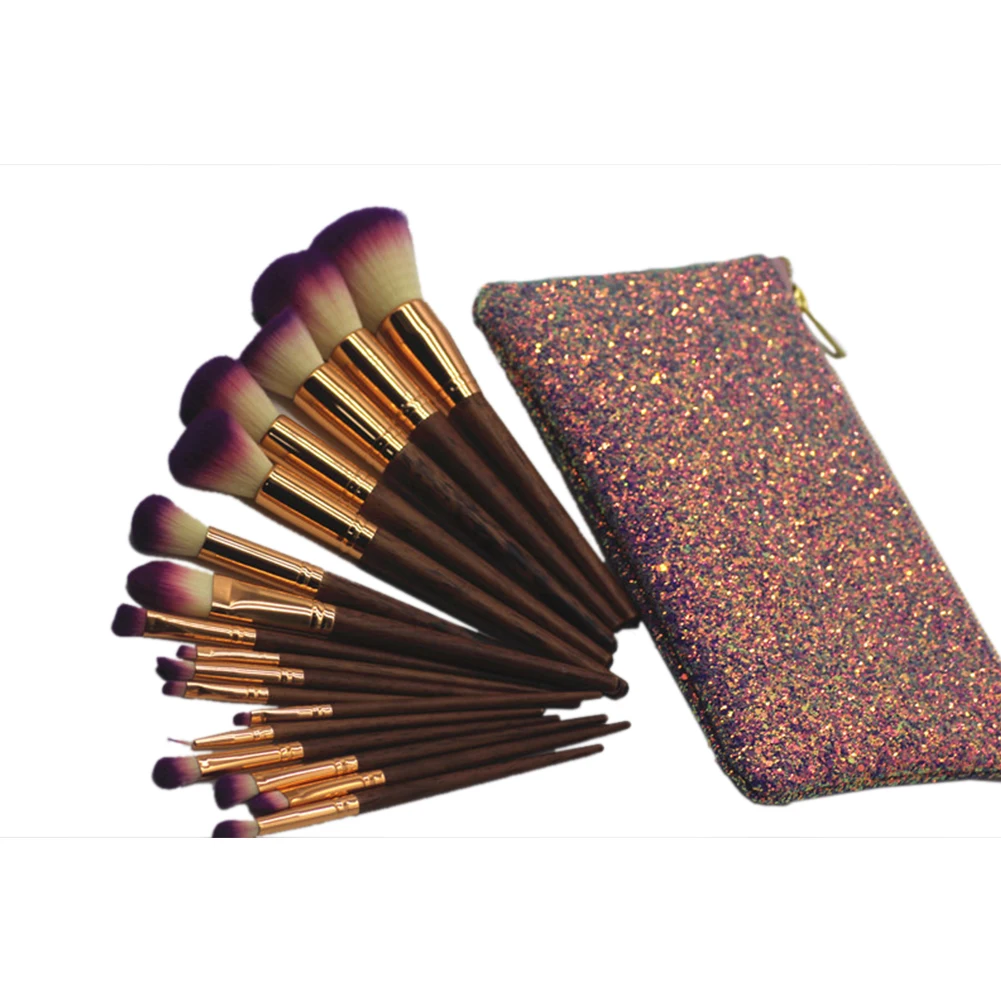 17 шт. консилер из синтетического волокна кисть для смешивания румян набор кистей