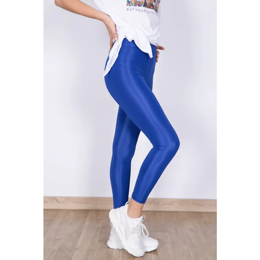 Mylife Arched Bright Leggings SAKS BLUE