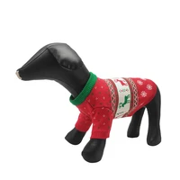 christmas pet knitted sweater autumn winterthickening warm dog clothes schnauzer dachshund chihuahua luxury pet clothing apparel