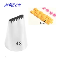 1pc 48 stainless steel nozzle icing piping nozzles cream cake decorating tools pastry tip fondant baking accessories