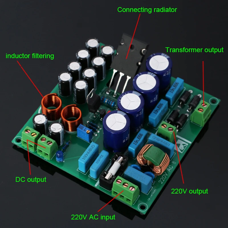 Линейный большой малошумный стабильный блок питания Горячая Распродажа 1-10 А