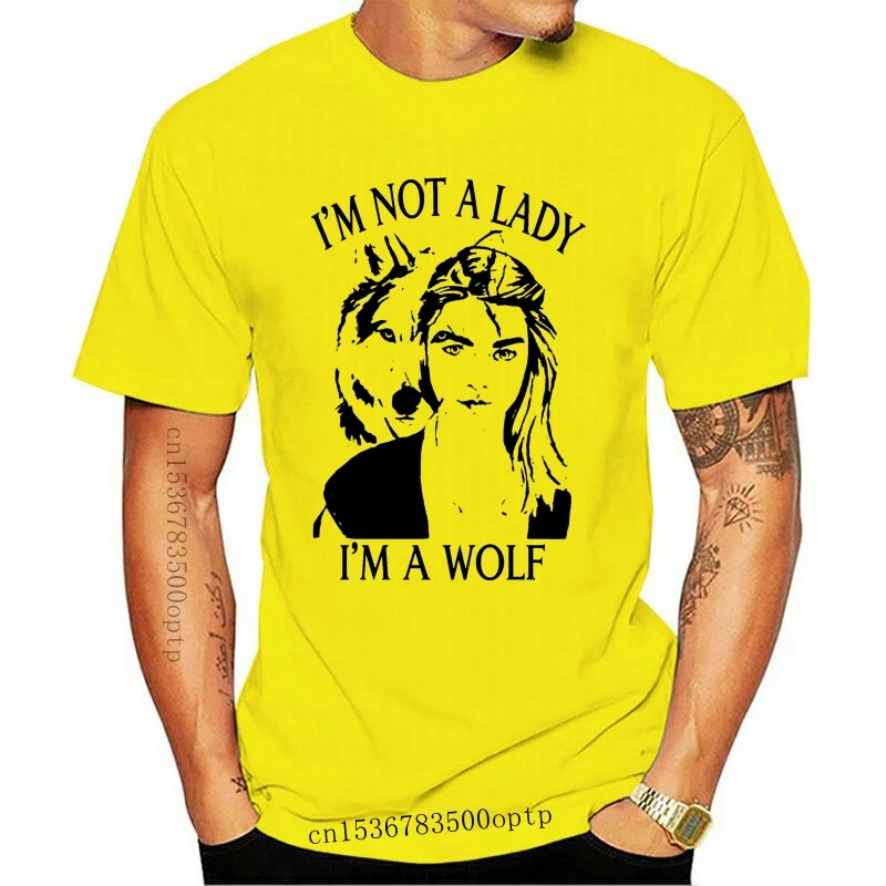 

Новый бренд Im Not A Lady Im A Wolf, летняя мужская футболка с коротким рукавом