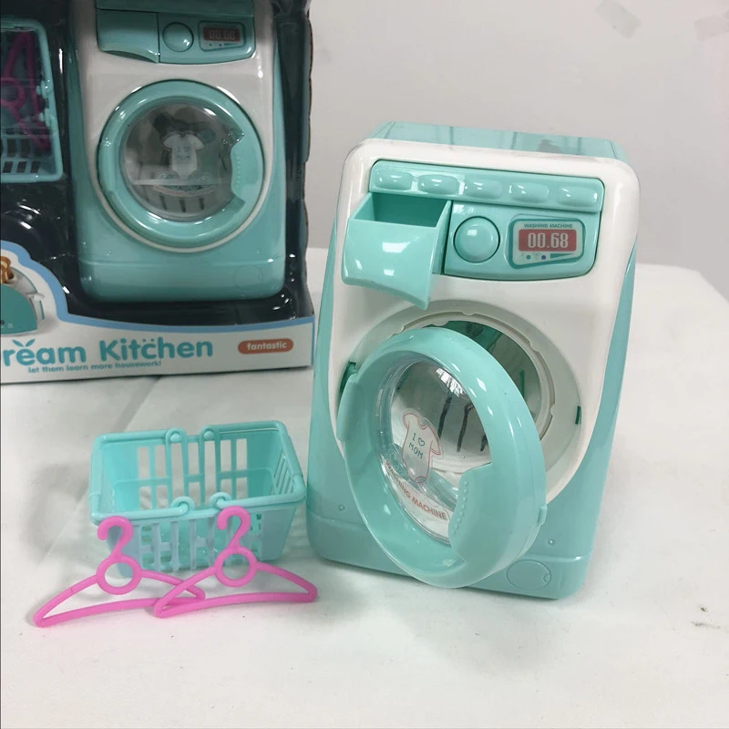 

Dollhouse Miniature Life Play washer Model Simulation Doll House Decor Accessories DIY Washing Machine Toys