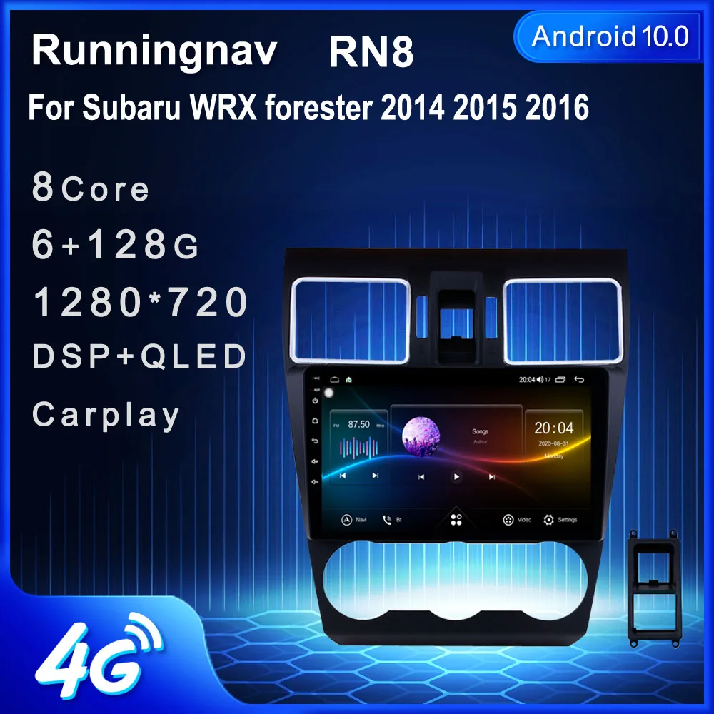 

4G LTE Android 10,1 для Subaru WRX Forester 2014 2015 2016 Автомагнитола мультимедийный видеоплеер навигация GPS RDS без Dvd