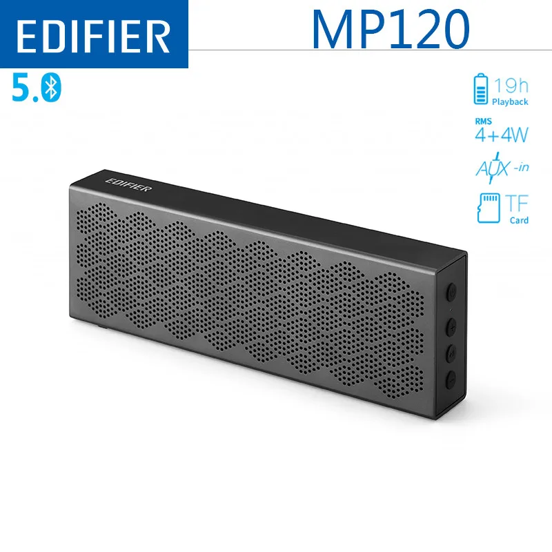 Портативный Bluetooth динамик EDIFIER MP120 v5.0 поддержка tf карты AUX вход технология ЧПУ