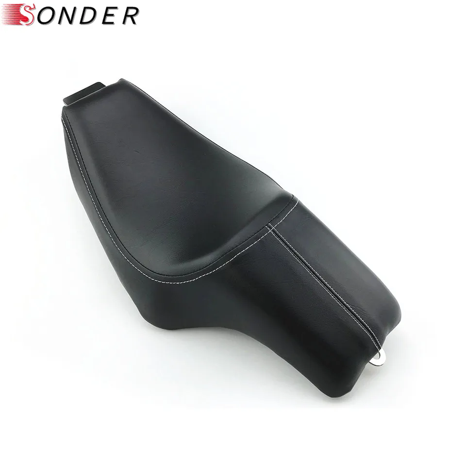 Для Harley Sportster XL 883 iron X48 XL883 1200 48-8 2004- мотоциклетное кожаное сиденье для водителя спереди и сзади