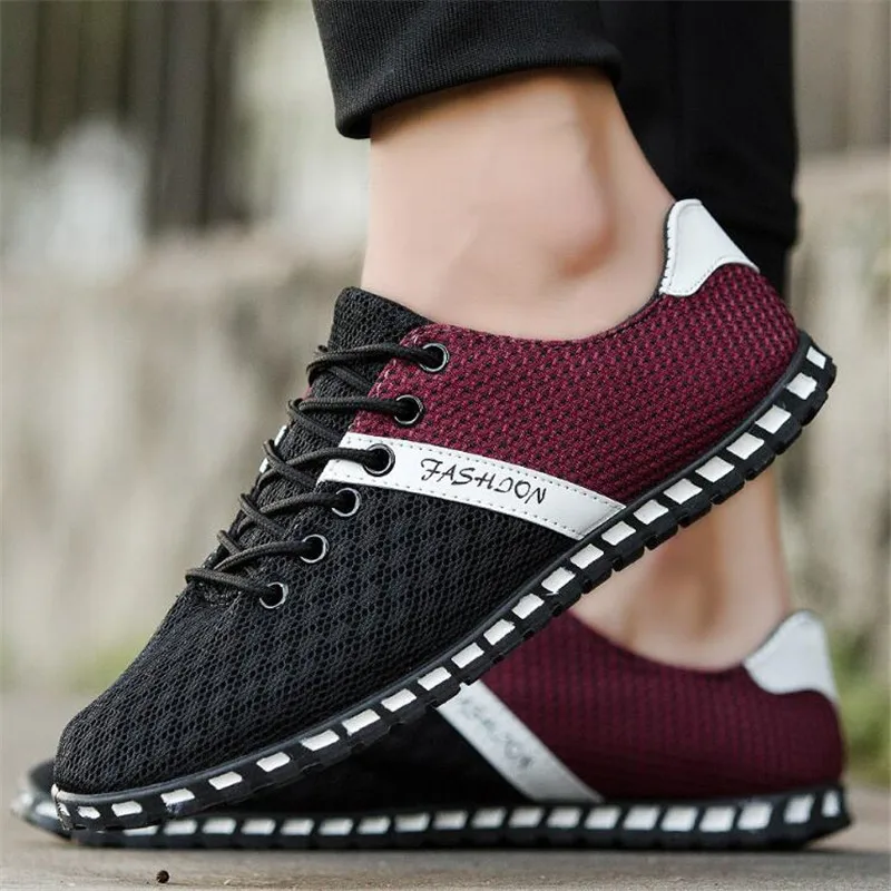 

Дизайнерские спортивные мужские туфли, дышащие модные кроссовки на платформе, удобная сетчатая повседневная обувь для бега, лоферы