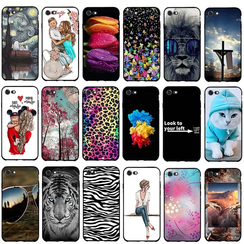 

For iPhone 7 8 Case Ultra-thin Soft TPU Silicone Funda For Apple iPhone 7 8 Cover Lion Pattern Coque For iPhone7 iPhone8 Capa