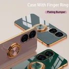 Чехол с кольцом-подставкой для Huawei P50, P30 Pro, P20, P40, Mate 20, Honor 20, 30 Pro