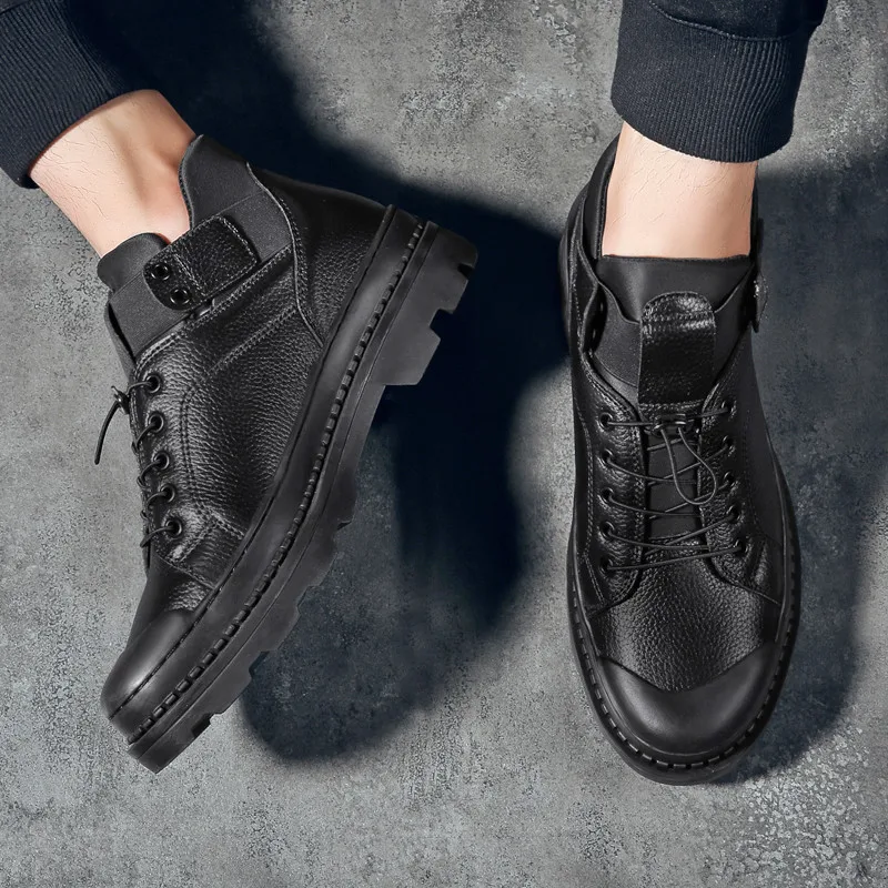 Мужская обувь Классическая Повседневная Кроссовки из натуральной кожи