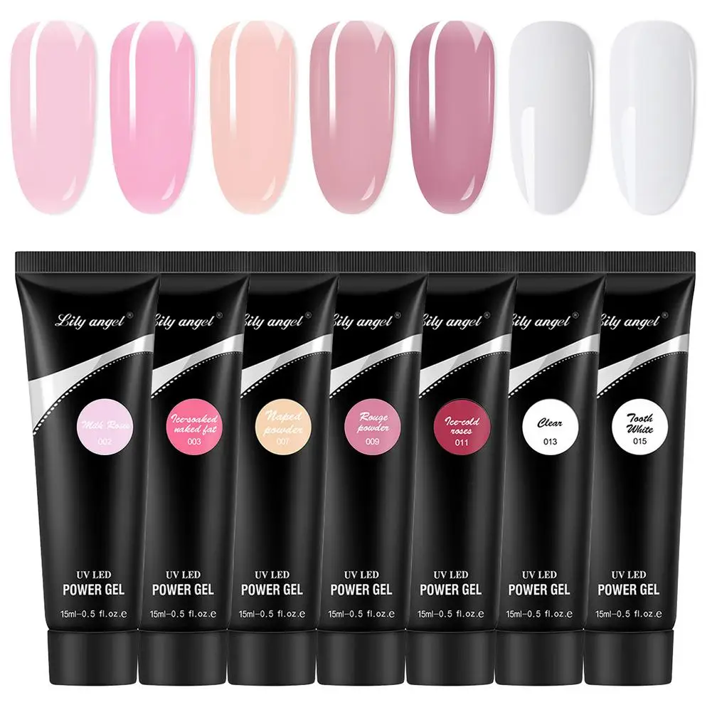 

15ml Crystal model Extension Nail Gel Gel Varnishes Hybrid For Nails Extension Nail Semi-permanent Gel UV Phototherapy Glue
