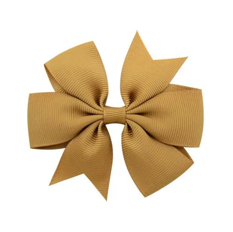 

Baby Girls Hairclips Ribbed Ribbon Hair Bows with Clip 40 Solid Colors Hair Pin Girl Bow Headdress Hair Accessories