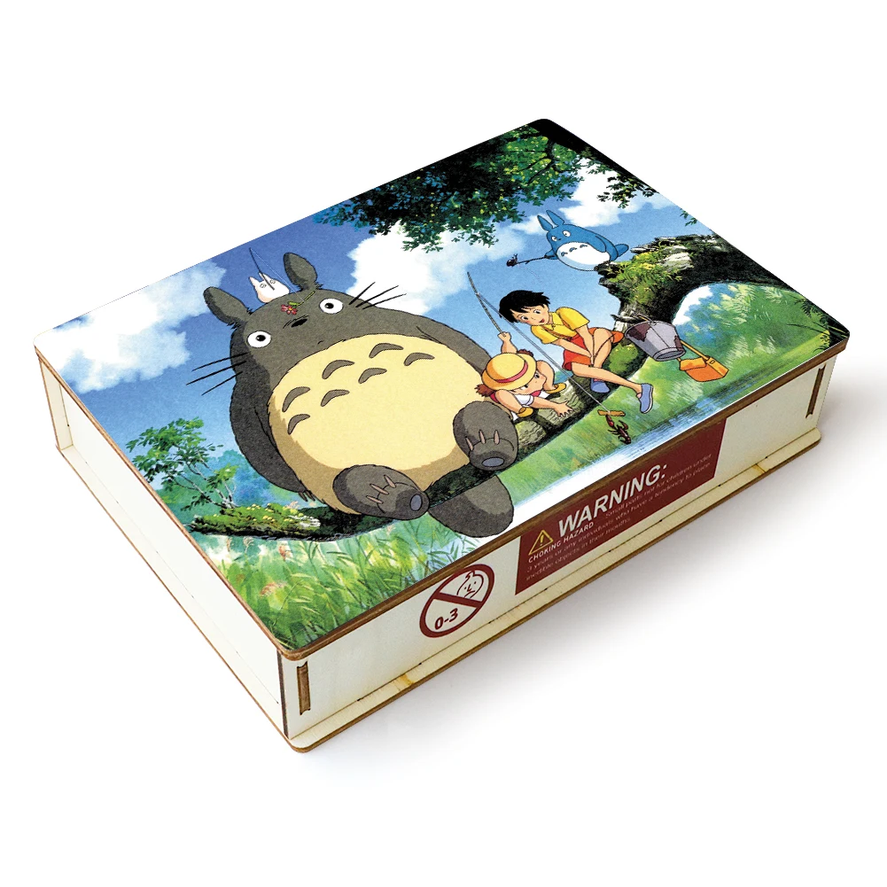 Puzle de dibujos animados para ni&ntilde;os y adultos, juguete de rompecabezas de Totoro, regalo de cumplea&ntilde;os, 2021-1
