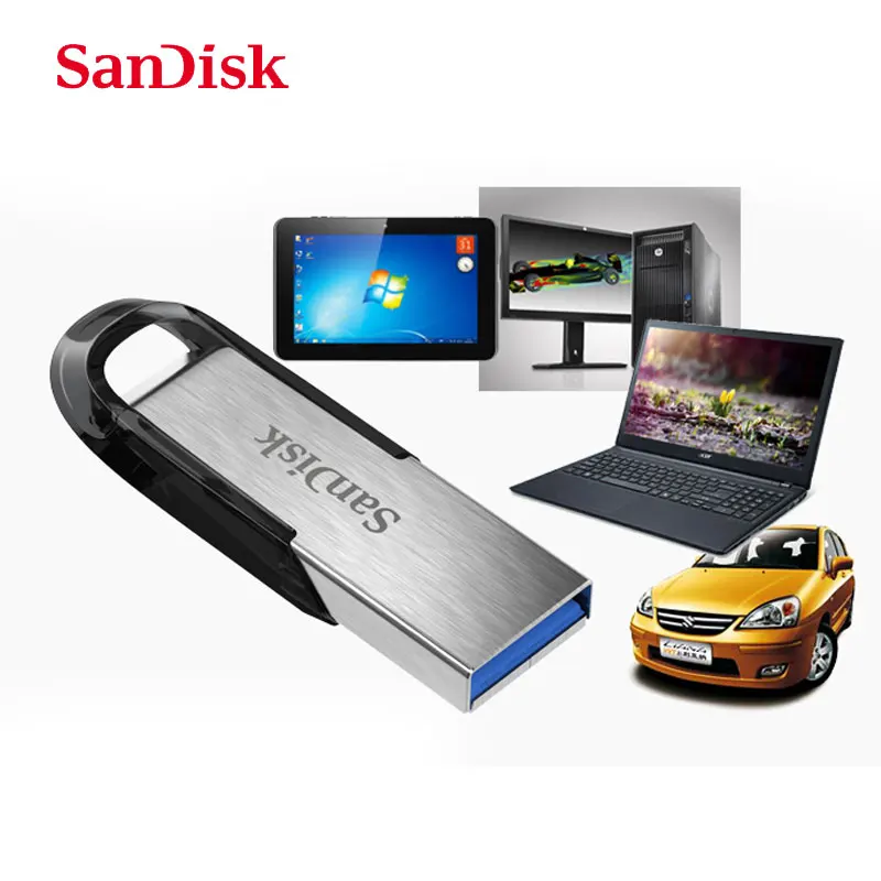 Двойной Флеш-накопитель SanDisk USB3.0 в коробке sub Флеш накопитель 16 ГБ 32 64 128 256 512 USB