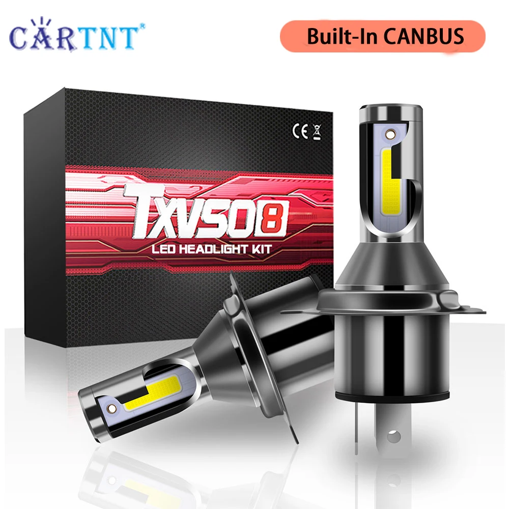 

2PCS Surper Bright Latest Diode Lamp H4 LED Headlights Bulbs For Car Hi/LO Universal Auto COB 6000K 110W 30000LM Led Car Lights