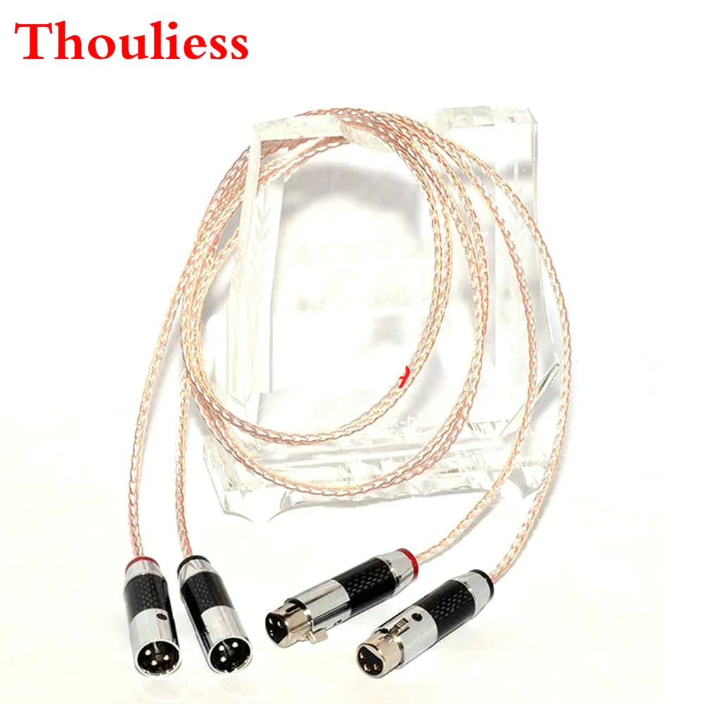 Thouliess Hi-End 8AG посеребренный OCC Hifi динамик кабель 8 ядер аудио провод углеродный Fibe