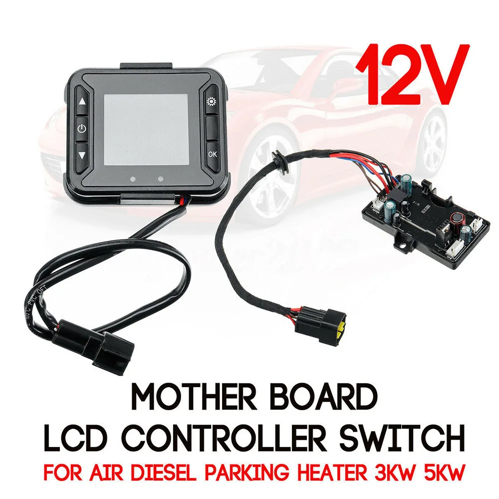

12V Motherboard Controller Board +LCD Display For 3KW 5KW Car Air Diesel Heater Remote control pairing