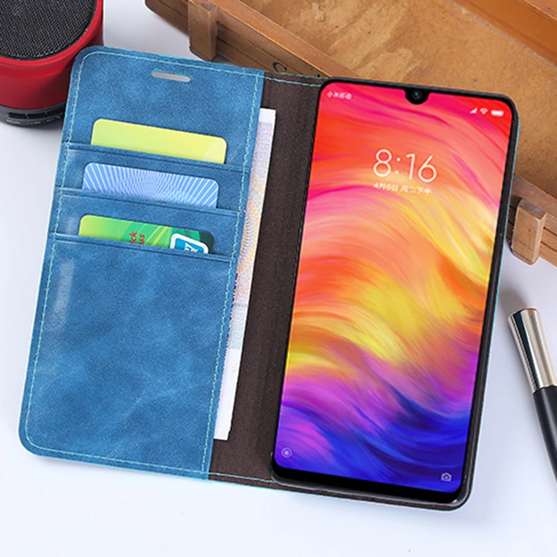 Флип-чехол для телефона Xiaomi 5 5s 8 9 9T A1 A2 A3 lite max 3 Poco F1 масло воск кожа Redmi 6 Note 7 7A 4 4X 6A Pro