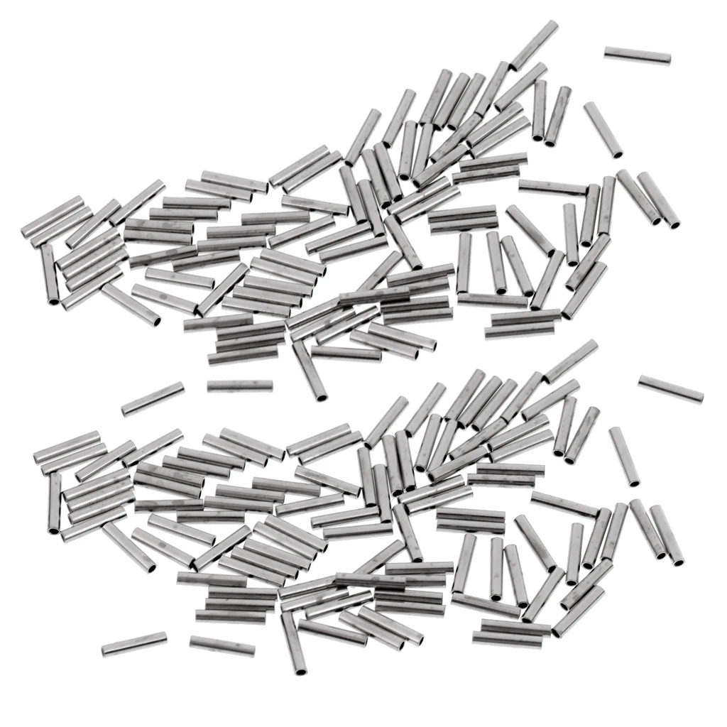 200 шт. обжимные муфты для одной стволы 100% медь рыболовная леска поводок трос