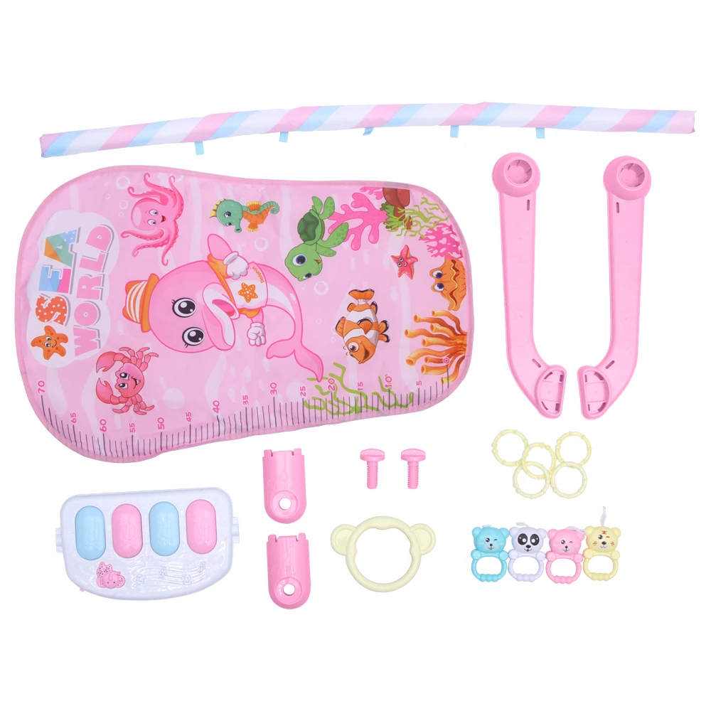 

Baby Carpet Music Piano Keyboard Play Mat Bell Rack Educational Toys Play Mat Infant Fitness Crawling Play Mat Baby Piano Carpet