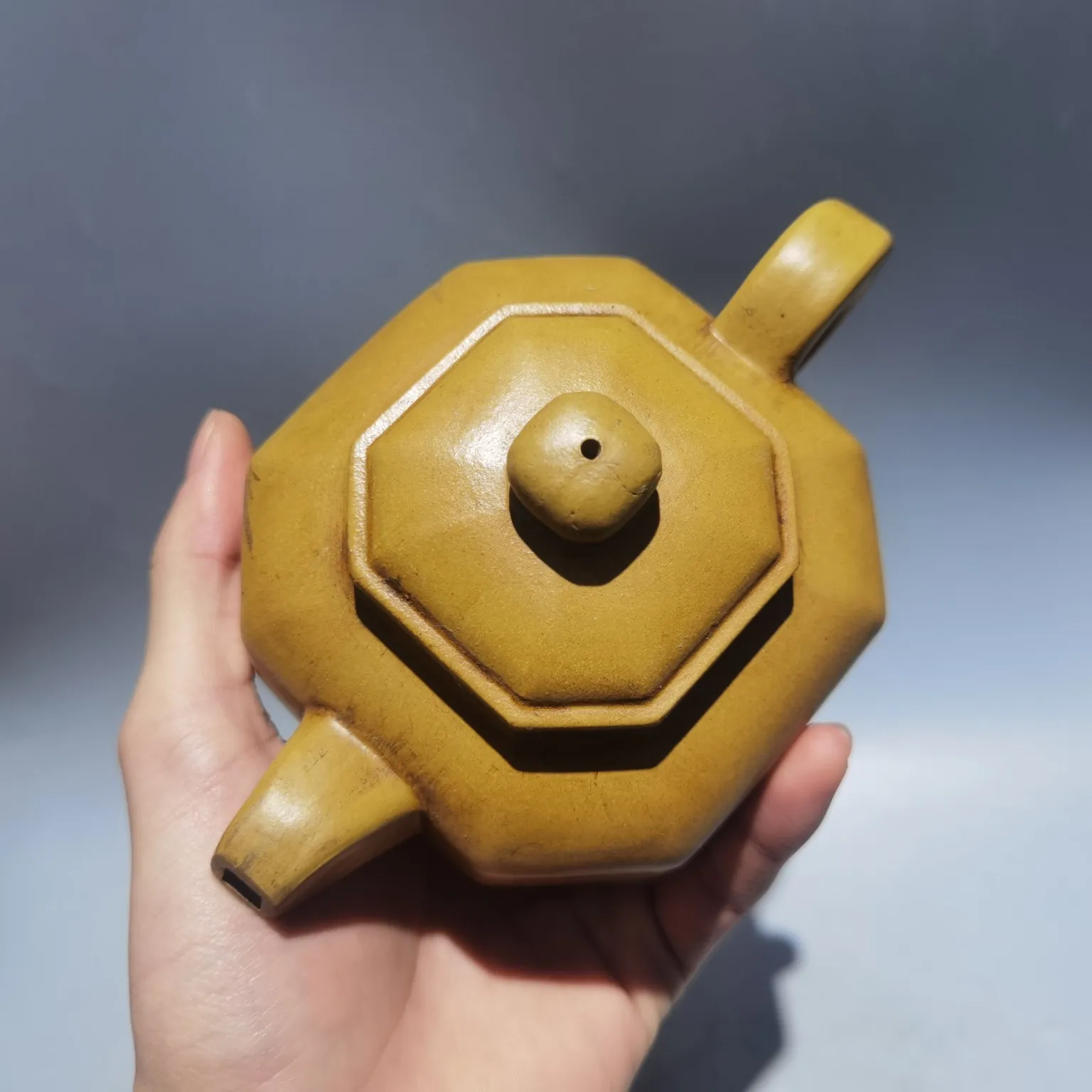 Фарфоровая посуда из исинской глины восьмиугольный чайник 7 дюймов ручной работы