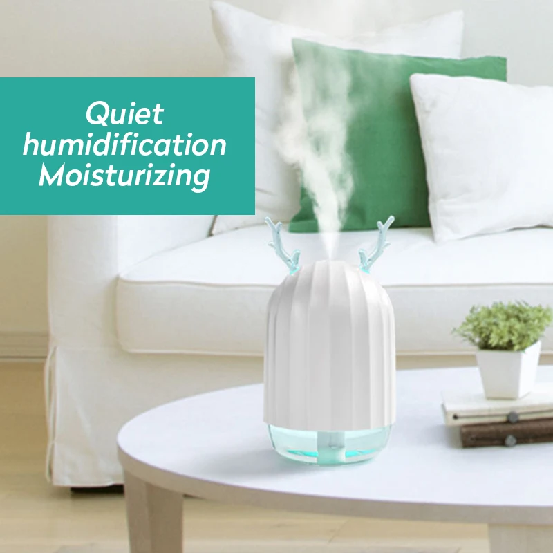 

220ML USB Air Humidifier Ultrasonic Aroma Essential Oil Diffuser With Light For Room Car Air Diffuser Cool Mist Maker Fogger