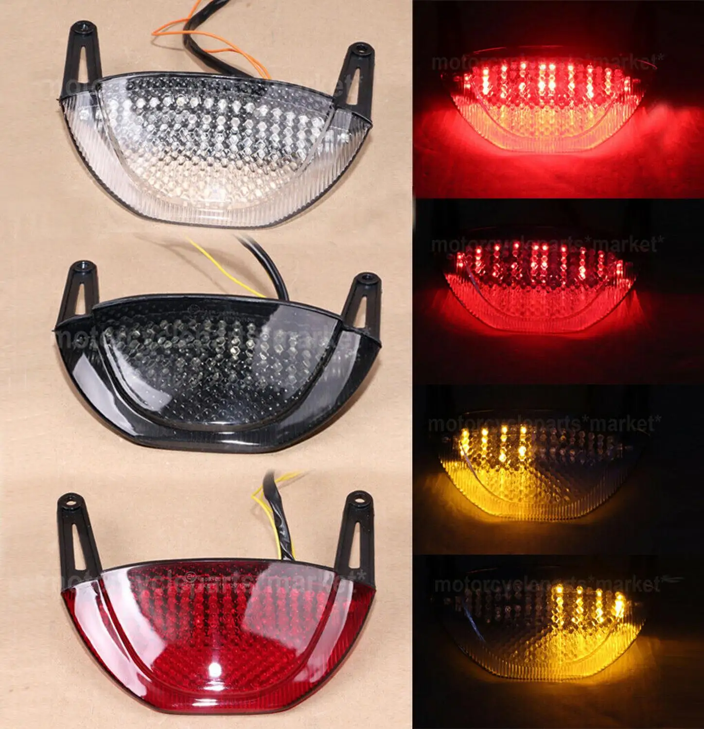 Для Honda CBR600RR CBR 600RR 600 RR 07 08 09 10 11 12 LED интегрированный задний стоп-сигнал светильник