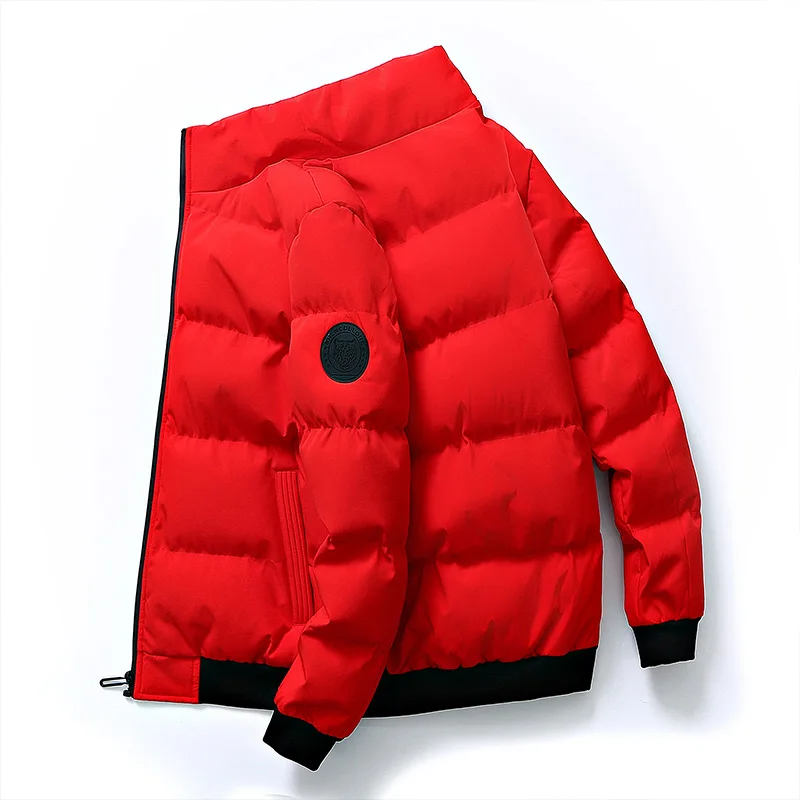 

large size Winter Men's Coats Warm Thick Jackets Padded Casual Parkas Men Cotton Overcoats New Outdoor Zipper Windbreaker Coats