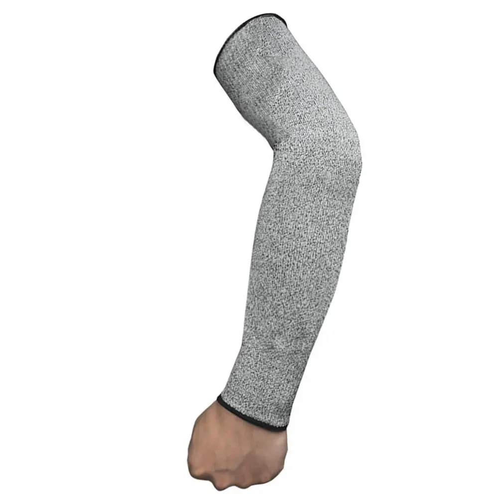

Level 5 HPPE Cut Resistant Anti-Puncture Work Protection Arm Sleeve Cover Long Straight Protective Nylon Sleeves