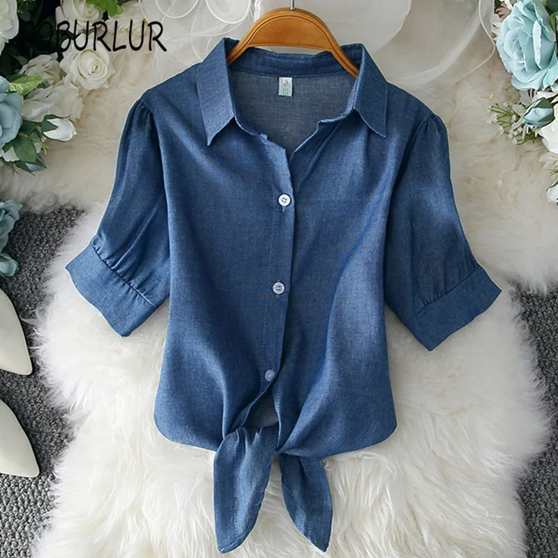 

SOBURLUR 2021 Summer New Women's T-shirts Short Sleeve Oversize T shirt Crop Tops Woman Clothing Solid Color Blousas Female Tees