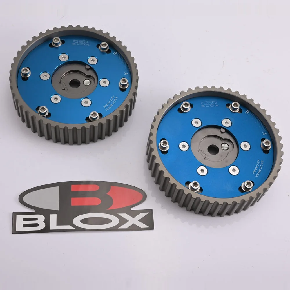 Blox 2 шт. регулируемые шестерни для кулачков зубчатые BMW E21 E28 E30 E34 E36 318i Z1 M20 синие