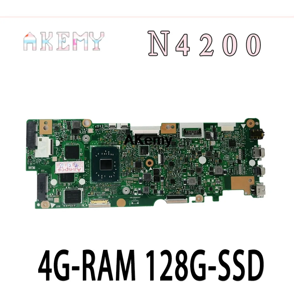 

with N4200-CPU 4G-RAM 128G-SSD Laptop Motherboard For Asus Vivobook Flip TP401NA TP401MA TP401M Mainboard 100% Test good