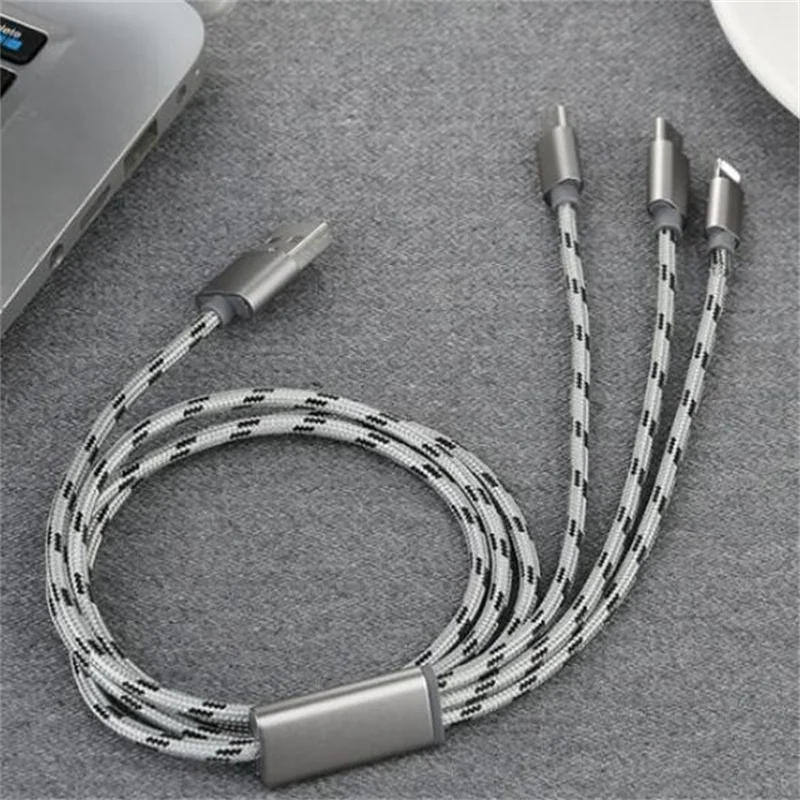 USB кабель для быстрой зарядки 3 в 1|Аксессуары батарей и ЗУ| |